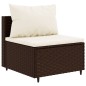 vidaXL Set Divani da Giardino 10 pz con Cuscini in Polyrattan Marrone vidaXL Set Divani da Giardino 10 pz con Cuscini in Polyrattan Marrone