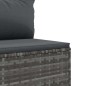 vidaXL Set Divani da Giardino 6 pz con Cuscini in Polyrattan Grigio vidaXL Set Divani da Giardino 6 pz con Cuscini in Polyrattan Grigio