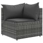 vidaXL Set Divani da Giardino 7 pz con Cuscini in Polyrattan Grigio vidaXL Set Divani da Giardino 7 pz con Cuscini in Polyrattan Grigio