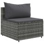 vidaXL Set Divani da Giardino 7 pz con Cuscini in Polyrattan Grigio vidaXL Set Divani da Giardino 7 pz con Cuscini in Polyrattan Grigio