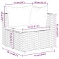 vidaXL Set Divani da Giardino 5 pz con Cuscini Nero in Polyrattan vidaXL Set Divani da Giardino 5 pz con Cuscini Nero in Polyrattan