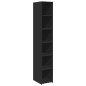 vidaXL Credenza Nera 30x41x185 cm in Legno Multistrato vidaXL Credenza Nera 30x41x185 cm in Legno Multistrato