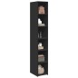 vidaXL Credenza Nera 30x41x185 cm in Legno Multistrato vidaXL Credenza Nera 30x41x185 cm in Legno Multistrato