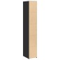 vidaXL Credenza Nera 30x41x185 cm in Legno Multistrato vidaXL Credenza Nera 30x41x185 cm in Legno Multistrato