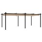 vidaXL Gazebo da Giardino con Tetto Retrattile Tortora 3x6 m Alluminio vidaXL Gazebo da Giardino con Tetto Retrattile Tortora 3x6 m Alluminio