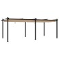 vidaXL Gazebo da Giardino con Tetto Retrattile Tortora 3x6 m Alluminio vidaXL Gazebo da Giardino con Tetto Retrattile Tortora 3x6 m Alluminio