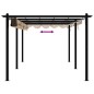 vidaXL Gazebo da Giardino con Tetto Retrattile Tortora 3x6 m Alluminio vidaXL Gazebo da Giardino con Tetto Retrattile Tortora 3x6 m Alluminio