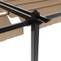 vidaXL Gazebo da Giardino con Tetto Retrattile Tortora 3x6 m Alluminio vidaXL Gazebo da Giardino con Tetto Retrattile Tortora 3x6 m Alluminio