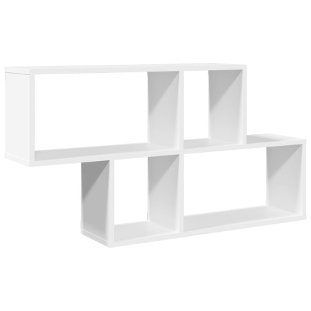 vidaXL Scaffale a Parete Bianco 100x20x53 cm in Legno Multistrato