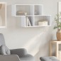 vidaXL Scaffale a Parete Bianco 100x20x53 cm in Legno Multistrato vidaXL Scaffale a Parete Bianco 100x20x53 cm in Legno Multistrato