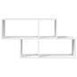 vidaXL Scaffale a Parete Bianco 100x20x53 cm in Legno Multistrato vidaXL Scaffale a Parete Bianco 100x20x53 cm in Legno Multistrato