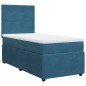vidaXL Giroletto a Molle con Materasso Blu Scuro 90x190 cm in Velluto vidaXL Giroletto a Molle con Materasso Blu Scuro 90x190 cm in Velluto