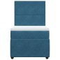 vidaXL Giroletto a Molle con Materasso Blu Scuro 90x190 cm in Velluto vidaXL Giroletto a Molle con Materasso Blu Scuro 90x190 cm in Velluto