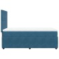 vidaXL Giroletto a Molle con Materasso Blu Scuro 90x190 cm in Velluto vidaXL Giroletto a Molle con Materasso Blu Scuro 90x190 cm in Velluto