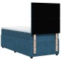vidaXL Giroletto a Molle con Materasso Blu Scuro 90x190 cm in Velluto vidaXL Giroletto a Molle con Materasso Blu Scuro 90x190 cm in Velluto