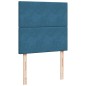 vidaXL Giroletto a Molle con Materasso Blu Scuro 90x190 cm in Velluto vidaXL Giroletto a Molle con Materasso Blu Scuro 90x190 cm in Velluto