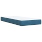 vidaXL Giroletto a Molle con Materasso Blu Scuro 90x190 cm in Velluto vidaXL Giroletto a Molle con Materasso Blu Scuro 90x190 cm in Velluto