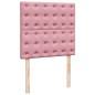 vidaXL Giroletto a Molle con Materasso Rosa 90x190 cm in Velluto