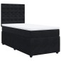 vidaXL Giroletto a Molle con Materasso Nero 90x200 cm in Velluto vidaXL Giroletto a Molle con Materasso Nero 90x200 cm in Velluto