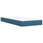 vidaXL Giroletto a Molle con Materasso Blu Scuro 100x200 cm in Velluto vidaXL Giroletto a Molle con Materasso Blu Scuro 100x200 cm in Velluto