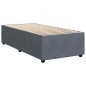 vidaXL Giroletto a Molle con Materasso Grigio Scuro 90x190 cm Velluto