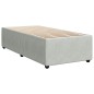 vidaXL Giroletto a Molle con Materasso Grigio Chiaro 90x200 cm Velluto vidaXL Giroletto a Molle con Materasso Grigio Chiaro 90x200 cm Velluto
