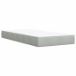 vidaXL Giroletto a Molle con Materasso Grigio Chiaro 90x200 cm Velluto vidaXL Giroletto a Molle con Materasso Grigio Chiaro 90x200 cm Velluto