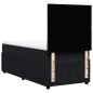 vidaXL Giroletto a Molle con Materasso Nero 90x190 cm in Velluto vidaXL Giroletto a Molle con Materasso Nero 90x190 cm in Velluto