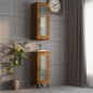 Armadietto Pensile a Parete Rovere Fumo 34,5x34x90 cm Armadietto Pensile a Parete Rovere Fumo 34,5x34x90 cm