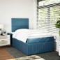 vidaXL Giroletto a Molle con Materasso Blu Scuro 120x200 cm in Velluto vidaXL Giroletto a Molle con Materasso Blu Scuro 120x200 cm in Velluto