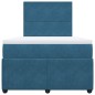 vidaXL Giroletto a Molle con Materasso Blu Scuro 120x200 cm in Velluto vidaXL Giroletto a Molle con Materasso Blu Scuro 120x200 cm in Velluto