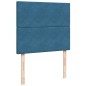 vidaXL Giroletto a Molle con Materasso Blu Scuro 120x200 cm in Velluto vidaXL Giroletto a Molle con Materasso Blu Scuro 120x200 cm in Velluto