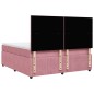 vidaXL Giroletto a Molle con Materasso Rosa 180x200 cm in Velluto vidaXL Giroletto a Molle con Materasso Rosa 180x200 cm in Velluto