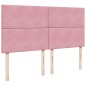 vidaXL Giroletto a Molle con Materasso Rosa 180x200 cm in Velluto vidaXL Giroletto a Molle con Materasso Rosa 180x200 cm in Velluto