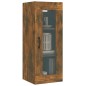 Armadietto Pensile a Parete Rovere Fumo 34,5x34x90 cm Armadietto Pensile a Parete Rovere Fumo 34,5x34x90 cm