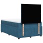 vidaXL Giroletto a Molle con Materasso Blu Scuro 120x190 cm in Velluto vidaXL Giroletto a Molle con Materasso Blu Scuro 120x190 cm in Velluto