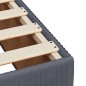 vidaXL Giroletto a Molle con Materasso Grigio Scuro 140x190 cm Velluto vidaXL Giroletto a Molle con Materasso Grigio Scuro 140x190 cm Velluto