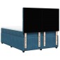 vidaXL Giroletto a Molle con Materasso Blu Scuro 140x200 cm in Velluto vidaXL Giroletto a Molle con Materasso Blu Scuro 140x200 cm in Velluto