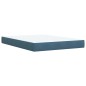 vidaXL Giroletto a Molle con Materasso Blu Scuro 140x200 cm in Velluto vidaXL Giroletto a Molle con Materasso Blu Scuro 140x200 cm in Velluto