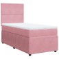 vidaXL Giroletto a Molle con Materasso Rosa 80x200 cm in Velluto vidaXL Giroletto a Molle con Materasso Rosa 80x200 cm in Velluto