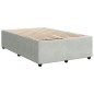 vidaXL Giroletto a Molle con Materasso Grigio Chiaro 120x190cm Velluto vidaXL Giroletto a Molle con Materasso Grigio Chiaro 120x190cm Velluto