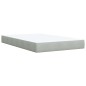 vidaXL Giroletto a Molle con Materasso Grigio Chiaro 120x190cm Velluto vidaXL Giroletto a Molle con Materasso Grigio Chiaro 120x190cm Velluto