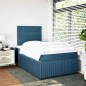 vidaXL Giroletto a Molle con Materasso Blu Scuro 120x190 cm in Velluto vidaXL Giroletto a Molle con Materasso Blu Scuro 120x190 cm in Velluto