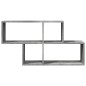vidaXL Scaffale a Muro Grigio Cemento 100x20x53 cm Legno Multistrato vidaXL Scaffale a Muro Grigio Cemento 100x20x53 cm Legno Multistrato
