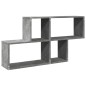 vidaXL Scaffale a Muro Grigio Cemento 100x20x53 cm Legno Multistrato vidaXL Scaffale a Muro Grigio Cemento 100x20x53 cm Legno Multistrato