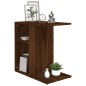 vidaXL Tavolino da Salotto Rovere Marrone 50x30x50cm Legno Multistrato