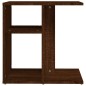vidaXL Tavolino da Salotto Rovere Marrone 50x30x50cm Legno Multistrato