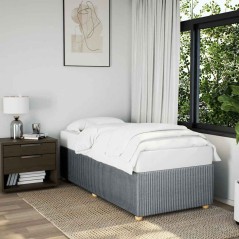 vidaXL Giroletto senza Materasso Grigio Chiaro 90x190 cm Tessuto
