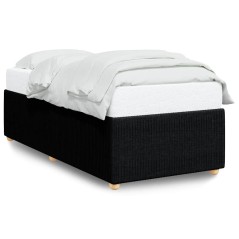 vidaXL Giroletto senza Materasso Nero 90x190 cm in Tessuto
