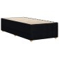 vidaXL Giroletto senza Materasso Nero 90x190 cm in Tessuto